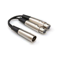 Professional Sound Reinforcement Splitter Audio Cable XLR Female to Double Male Cable Electronic Connecting 12 Months Black XYS